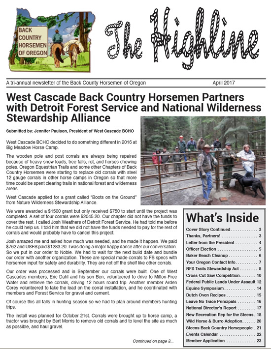 April 2017 Newsletter Photo